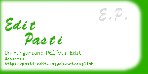 edit pasti business card